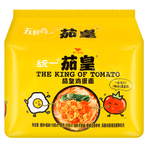 Unif 100 Qie Huang Artificial Tomato & Egg Flavor Instant Noodle 统一 茄皇番茄鸡蛋风味面 DefoodieMart Goh Yeow Seng Pte Ltd